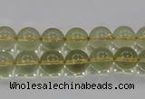 CLQ51 15.5 inches 8mm round natural lemon quartz beads wholesale