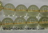 CLQ55 15.5 inches 16mm round natural lemon quartz beads wholesale