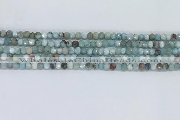 CLR100 15.5 inches 2*3mm faceted rondelle larimar gemstone beads