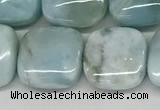 CLR131 15.5 inches 10*10mm square natural larimar gemstone beads