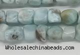 CLR133 15.5 inches 4*6mm - 5*8mm chips natural larimar gemstone beads