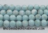 CLR15 15.5 inches 6mm round grade A natural larimar gemstone beads