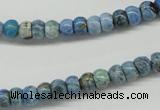 CLR200 15.5 inches 4*6mm rondelle larimar gemstone beads