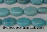 CLR371 15.5 inches 8*12mm oval dyed larimar gemstone beads