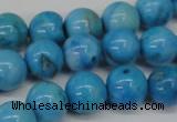 CLR403 15.5 inches 10mm round dyed larimar gemstone beads