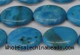 CLR423 15.5 inches 13*18mm oval dyed larimar gemstone beads