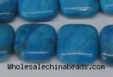 CLR434 15.5 inches 18*18mm square dyed larimar gemstone beads