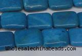 CLR440 15.5 inches 8*12mm rectangle dyed larimar gemstone beads