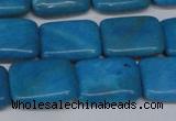 CLR441 15.5 inches 10*14mm rectangle dyed larimar gemstone beads