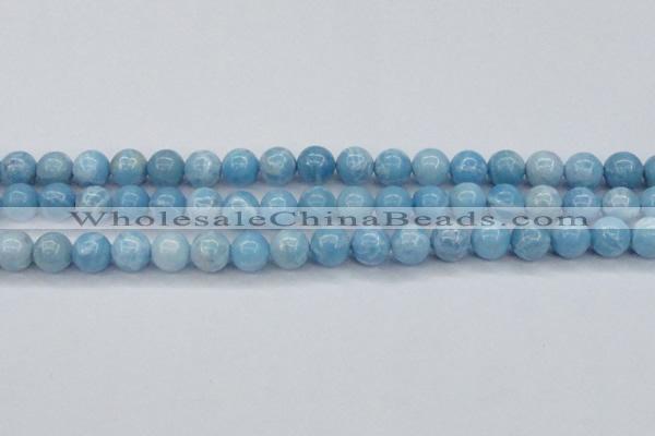 CLR603 15.5 inches 10mm round imitation larimar beads wholesale