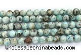 CLR622 15.5 inches 10mm round larimar gemstone beads