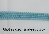 CLR70 15.5 inches 6mm round imitation larimar beads wholesale