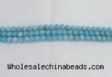 CLR71 15.5 inches 8mm round imitation larimar beads wholesale