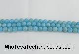 CLR72 15.5 inches 10mm round imitation larimar beads wholesale