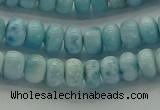 CLR78 15.5 inches 4*6mm rondelle natural larimar gemstone beads