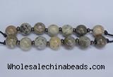 CLS200 7.5 inches 25mm round large chrysanthemum agate beads