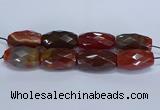 CLS400 7.5 inches 25*45mm faceted rice large red agate beads