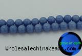 CLU106 15.5 inches 16mm round blue luminous stone beads