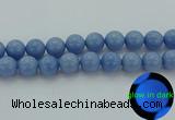 CLU108 15.5 inches 20mm round blue luminous stone beads