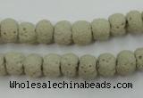 CLV352 15.5 inches 8mm ball dyed lava beads wholesale