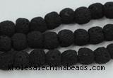 CLV378 15.5 inches 8mm ball dyed lava beads wholesale