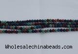 CLV520 15.5 inches 4mm round mixed lava beads wholesale