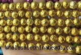 CLV544 15.5 inches 8mm round plated lava beads wholesale