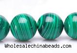 CMA21 15.5 inches 14mm round imitate malachite beads wholesale