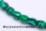 CMA24 8*10mm faceted drum imitate malachite beads Wholesale