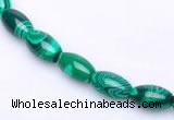 CMA28 15.5 inches 5*10mm rice imitate malachite beads Wholesale