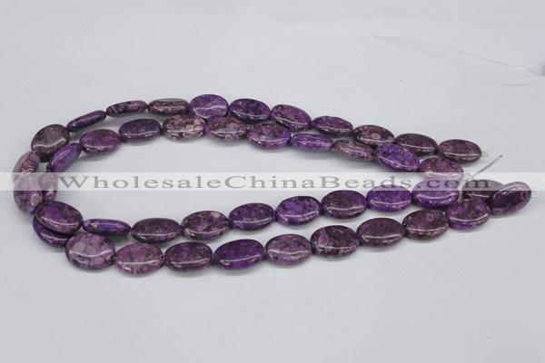 CMB36 15.5 inches 13*18mm oval dyed natural medical stone beads