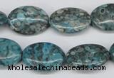 CMB49 15.5 inches 15*20mm oval dyed natural medical stone beads