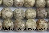 CMB60 15 inches 6mm faceted round medical stone beads