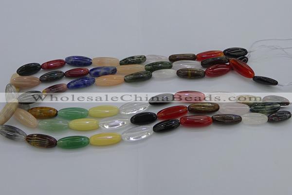 CME16 15.5 inches 8*20mm marquise mixed gemstone beads wholesale