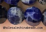 CME246 15.5 inches 10*11mm - 10*12mm pumpkin sodalite beads