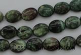 CME35 15.5 inches 8*10mm oval emerald gemstone beads