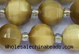 CME369 15 inches 10mm pumpkin golden tiger eye beads