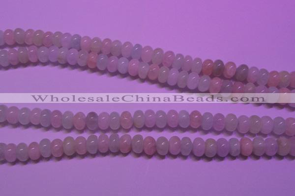 CMG131 15 inches 5*8mm rondelle natural morganite beads wholesale