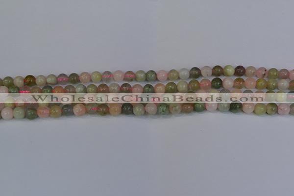 CMG161 15.5 inches 6mm round morganite gemstone beads wholesale