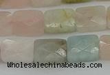 CMG180 15.5 inches 8*10mm faceetd rectangle morganite beads