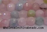 CMG210 15.5 inches 6mm faceted round morganite beads wholesale