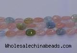 CMG233 15.5 inches 12*16mm flat teardrop morganite beads wholesale