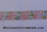 CMG237 15.5 inches 8*12mm oval morganite beads wholesale