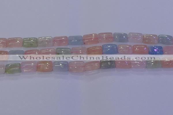 CMG243 15.5 inches 8*12mm rectangle morganite beads wholesale