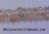 CMG256 15.5 inches 16mm faceted coin morganite beads