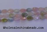 CMG274 15.5 inches 13*18mm faceted flat teardrop morganite beads