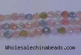 CMG284 15.5 inches 12*12mm faceted heart morganite beads