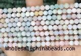 CMG401 15.5 inches 4mm round morganite beads wholesale