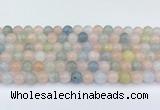 CMG431 15.5 inches 8mm round morganite beads wholesale