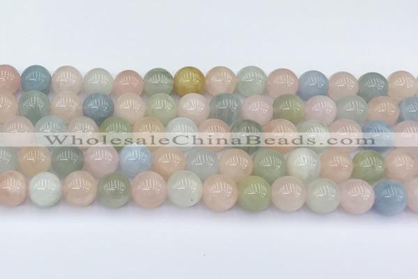 CMG432 15.5 inches 9mm round morganite beads wholesale